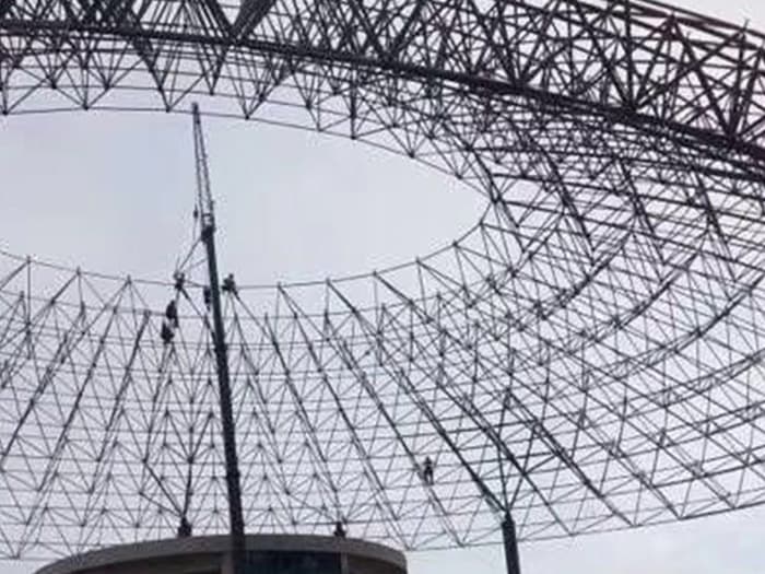 阿里篮球馆球形网架厂家价格